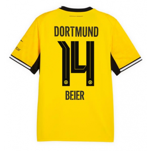Billige Fotballdrakt Borussia Dortmund Maximilian Beier #14 Replika Hjemmedrakt 2026-27 Kortermet Billige Fotballdrakt Borussia Dortmund Maximilian Beier #14 Replika Hjemmedrakt 2026-27 Kortermet